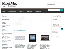 Tablet Screenshot of mac2maconline.com